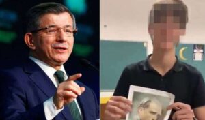 Ahmet Davutoğlu o gencin tutuklanmasına tepki göstermiş!