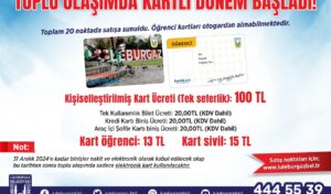 Lüleburgaz’da toplu ulaşımda elektronik kart dönemi başladı