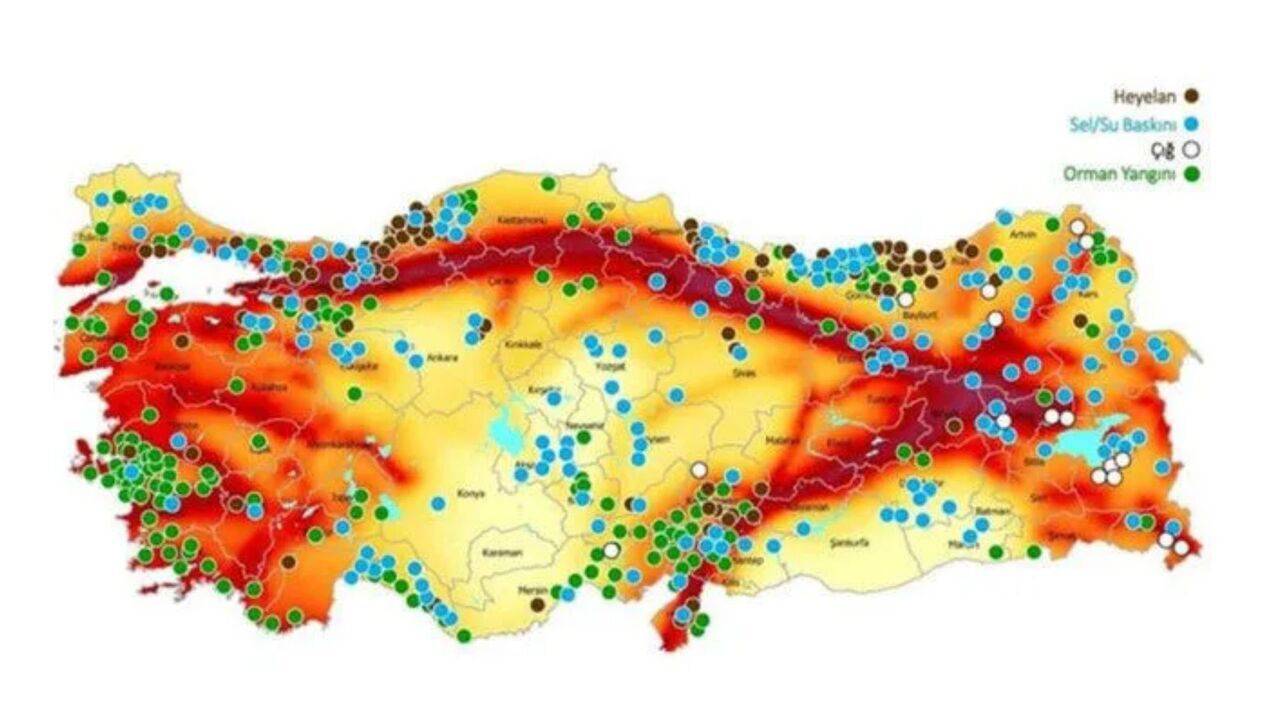 Türkiye’de 45 ilde 485 diri fay bulunuyor