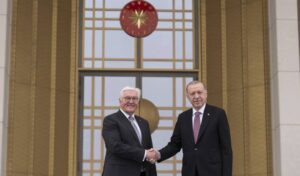 Cumhurbaşkanı Steinmeier, Cumhurbaşkanlığı Külliyesi’nde