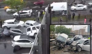 Beşiktaş’ta zincirleme kaza: 7 araç birbirine girdi, yaralılar var