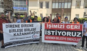 İşe dönmek isteyen işçilere biber gazı