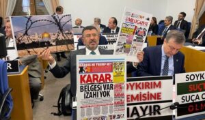 TBMM Plan ve Bütçe Komisyonu’nda ‘İsrail’le ticaret’ protestosu